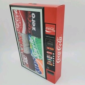 6 Pair Coca Cola Soda Themed Crew Socks in Gift Box